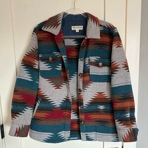 Idyllwind Multicolor Southwestern Shirt Jacket, Medium